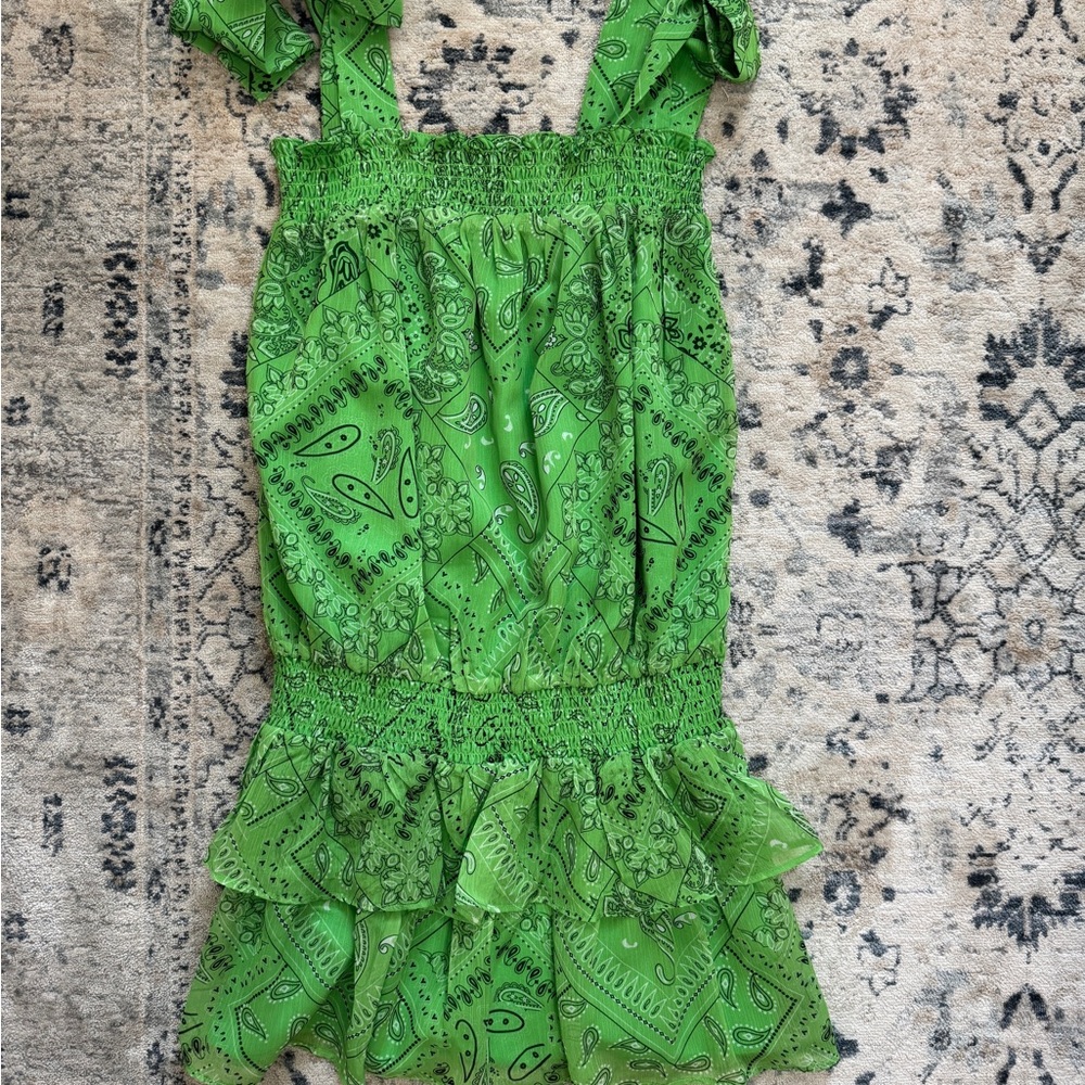 Amanda Uprichard Green Mini Dress